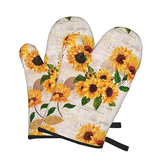 Vintage Yellow Sunflower Floral