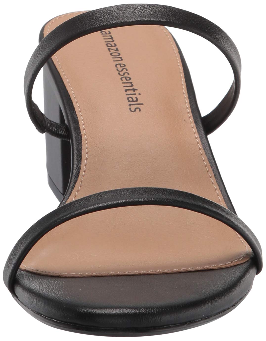 Amazon Essentials Women's Thin Two Strap Heeled Slide Sandals - Comfortable Summer Dress Shoes for Casual Outings, Beach Wear & Vacation