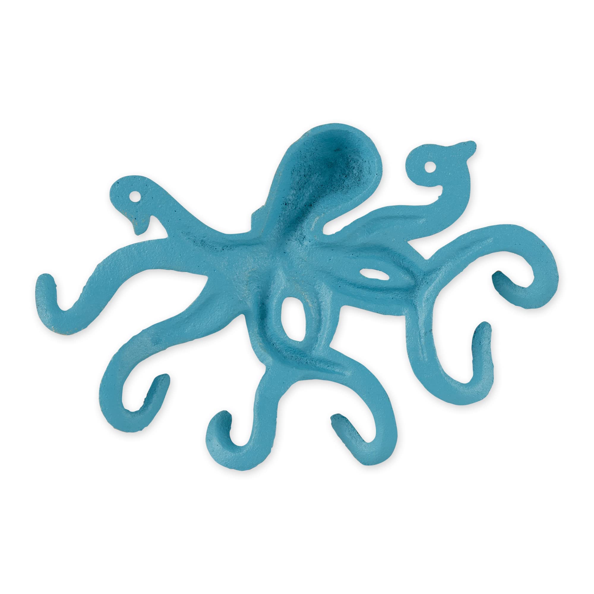 DII Decorative Cast Iron Wall Hook Collection - Octopus Design for Hanging Coats, Hats & Keys | Perfect for Entryway, Bedroom & Bathroom Organization