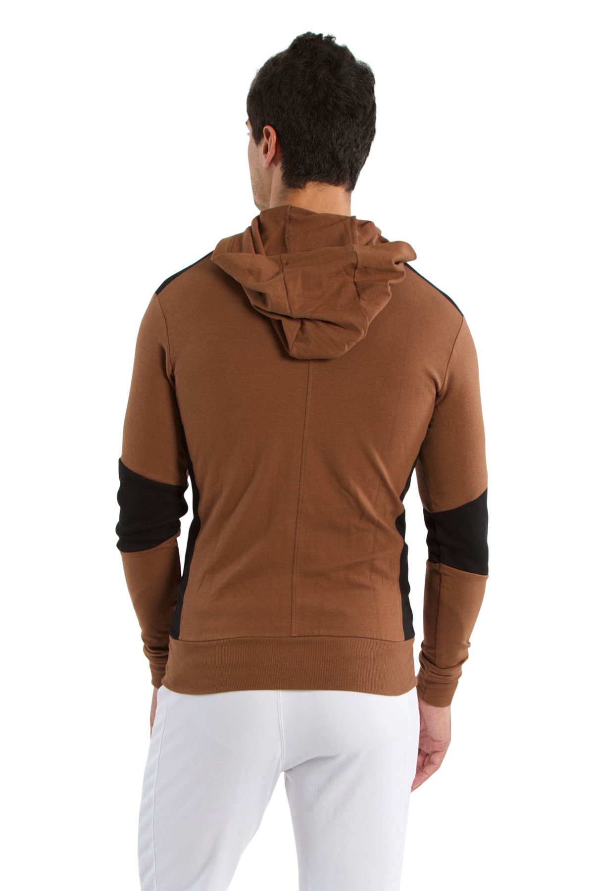 4th Men's Crossover Transition Hoodie - Modal French Terry for Track, Yoga & Gym - Made in USA - Stretch European Fit - Perfect for Workouts & Casual Wear