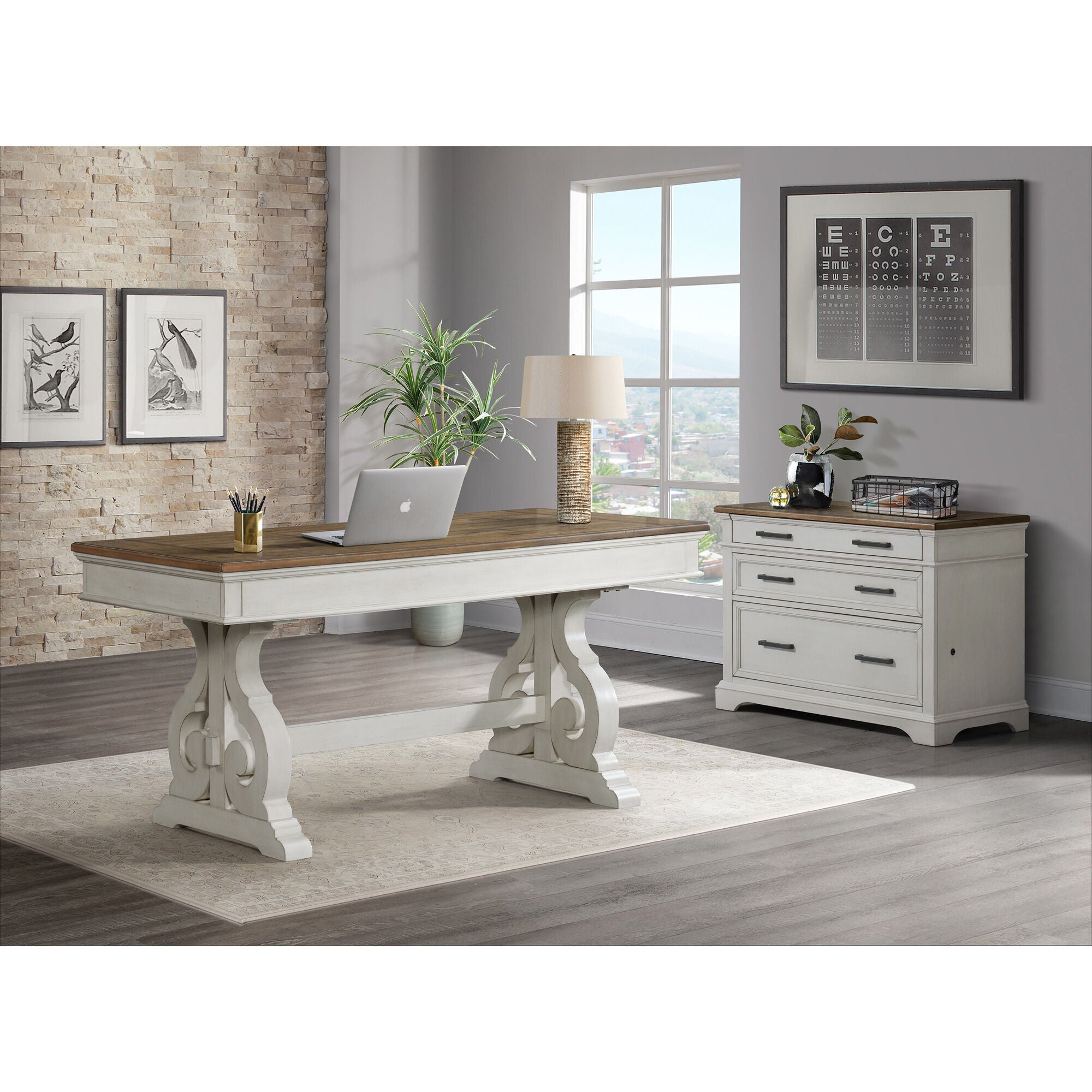 Drake Writing Desk - Modern Home Office Desk with Drawers & Storage | Perfect for Study, Work & Small Spaces