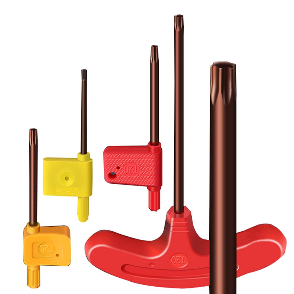 Premium T6 T7 T8 T9 T10 T15 T20 T30 Torx Screwdriver Set - S2 Steel Star Bit Screwdrivers with Flag Handle & T-Handle (3-Piece) - Perfect for Electronics Repair, Automotive Maintenance & DIY Projects