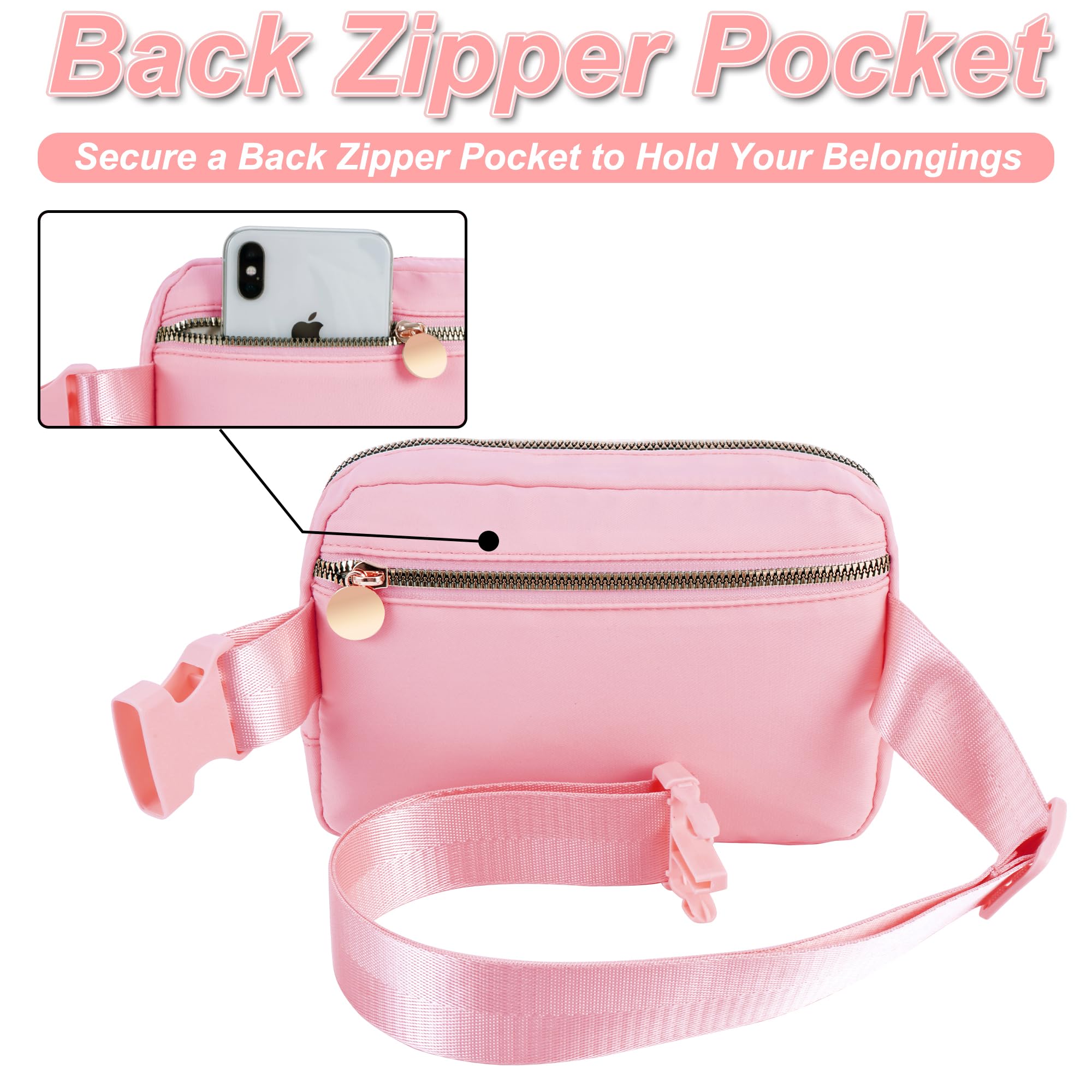 Best Dance Recital Gifts for Girls Age 8-12 - Cute Crossbody Belt Bag & Waist Pack for Kids & Teens | Perfect Dance Class Accessory & Birthday Present (Peach) | Ideal for Dance Practice, School & Travel