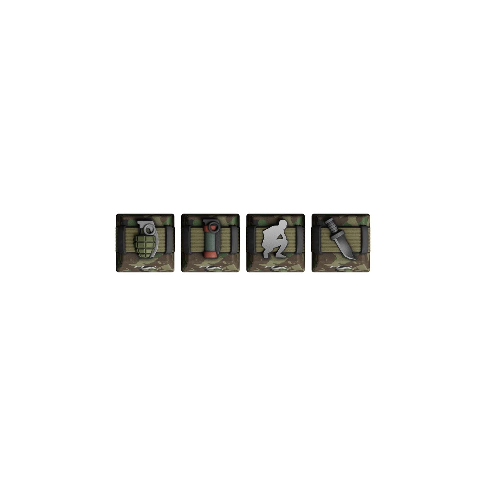 HX3D Custom Keycaps Set - FPS Gaming Utility Pack for Mechanical Keyboards - Perfect for Competitive Gaming & Typing Experience