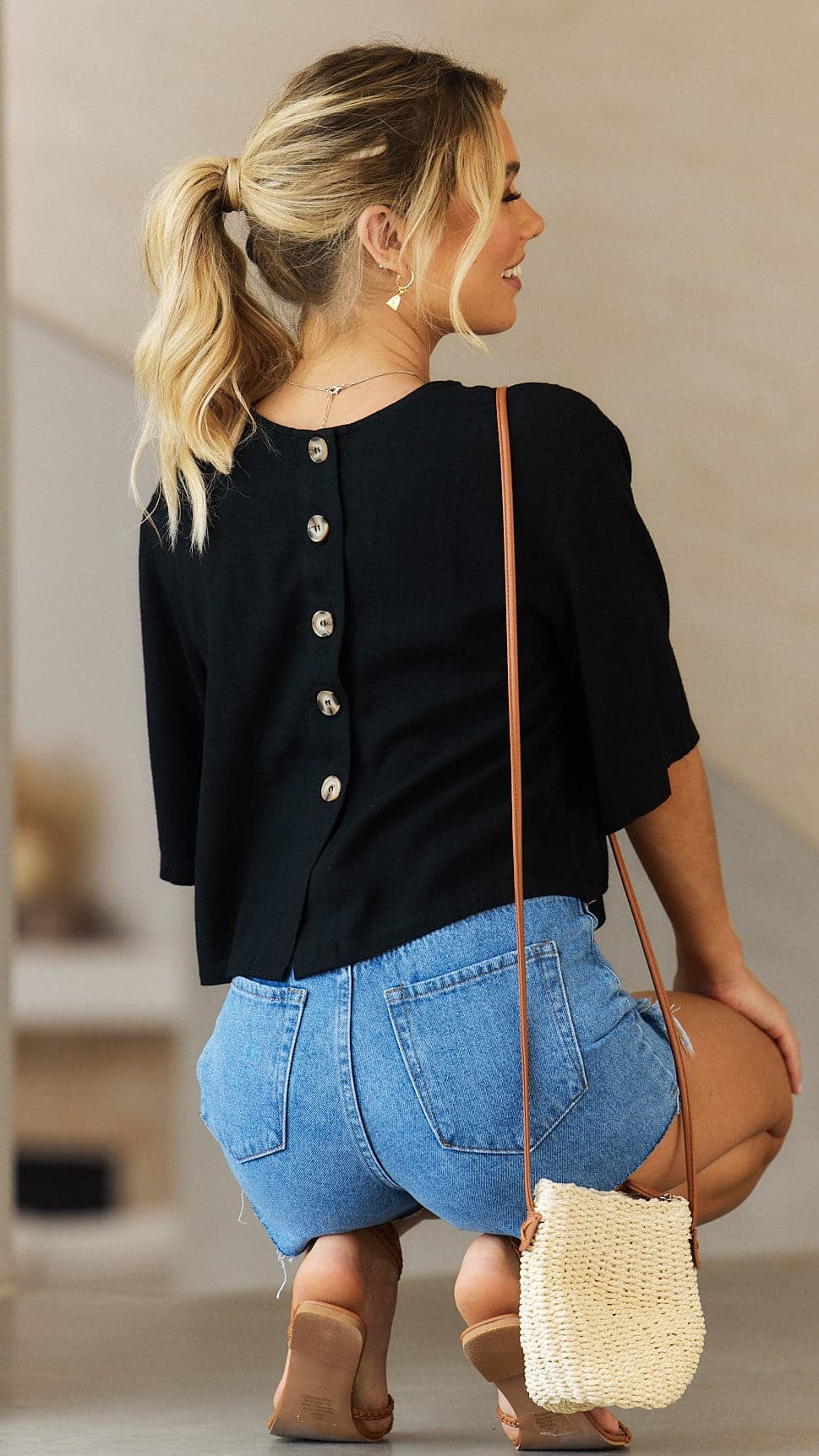 Charlotte Top - Women's Black Sleeveless Blouse for Casual Wear & Office Outfits