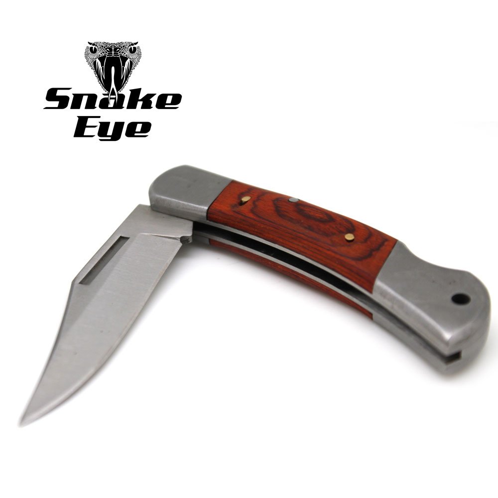 Premium Snake Eye Tactical Lockback Folding Pocket Knife - Small Size with Ergonomic Handle for Outdoor, Camping & EDC Collection | Perfect for Hiking, Survival & Everyday Carry