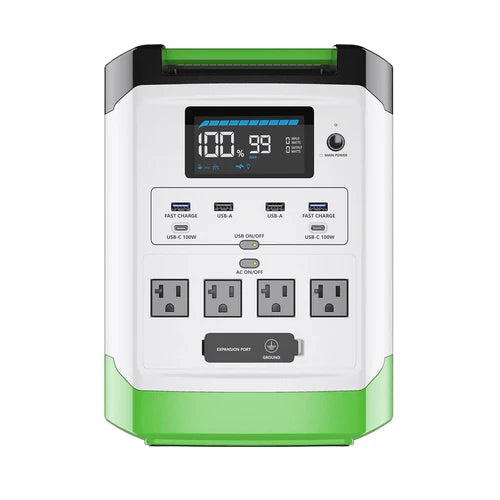 Natures Generator Lithium 1800 Platinum WE - Portable Solar Power Generator for Camping, RV, Emergencies & Off-Grid Living