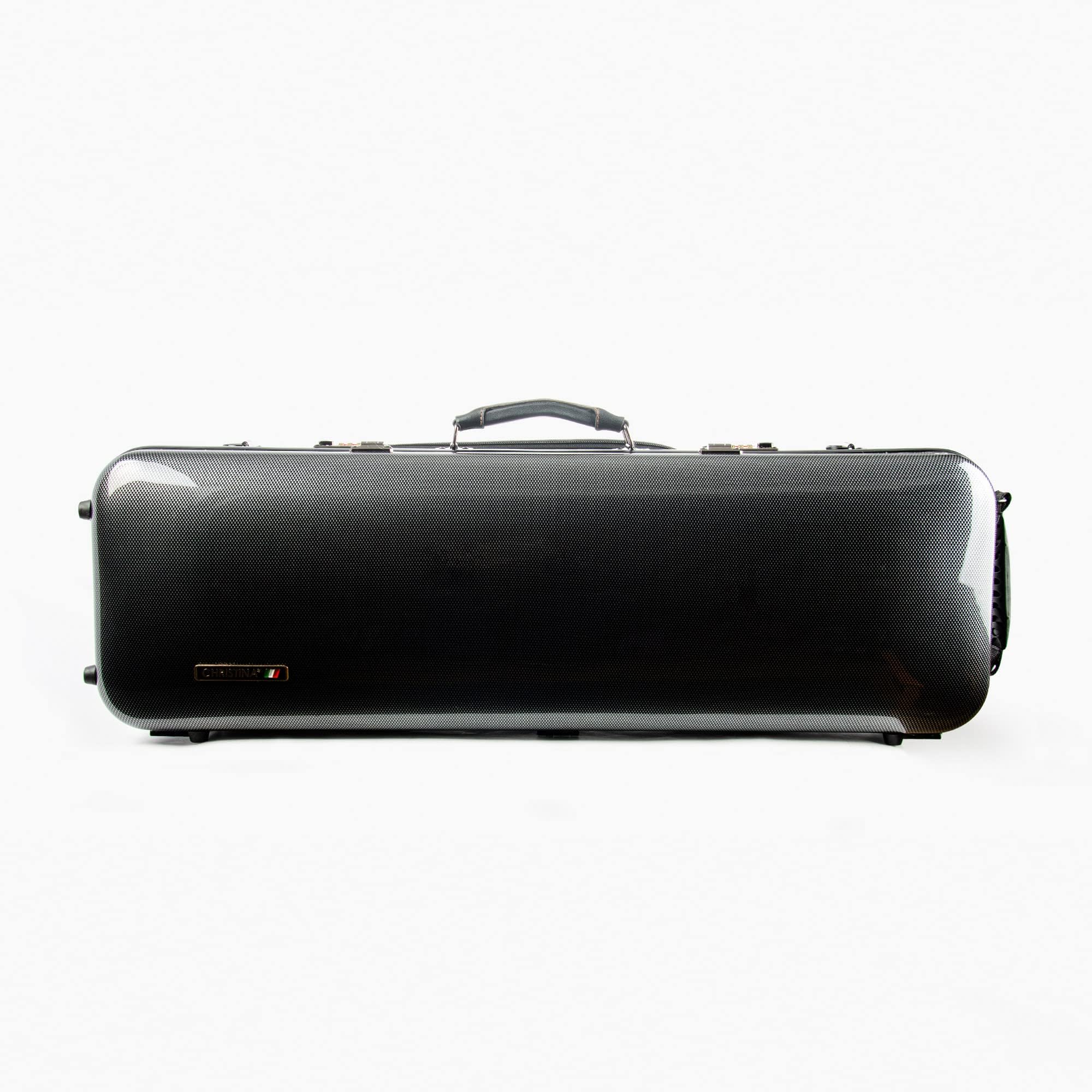 Premium 4/4 Full Size Carbon Fiber Violin Case - High-Strength Rectangular Hard Case with Combination Lock & Extra Storage Bag (Black with Dot Pattern) - Perfect for Professional Musicians, Travel & School Performances