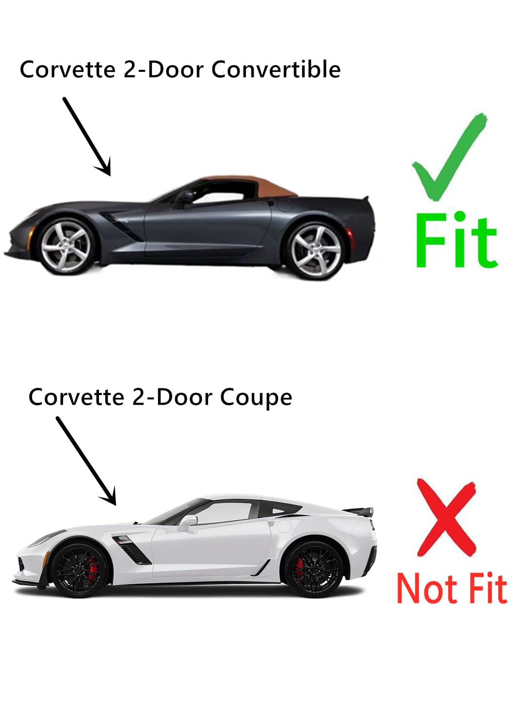 Chevrolet Corvette 2014-2019 Driver Side Window Glass Replacement - Left Door Glass Compatible with 2-Door Convertible Models | Perfect for Auto Repair & Window Replacement