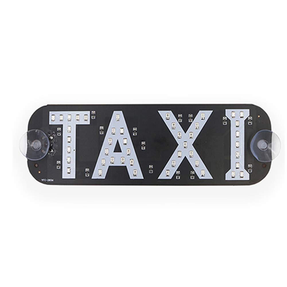 12V LED Taxi Roof Light Sign - Green Cab Indicator Lamp with Suction Cup for Car Windscreen | Car Charger & Inverter Compatible | Perfect for Night Shifts, Rideshare Drivers & Taxi Fleet Owners