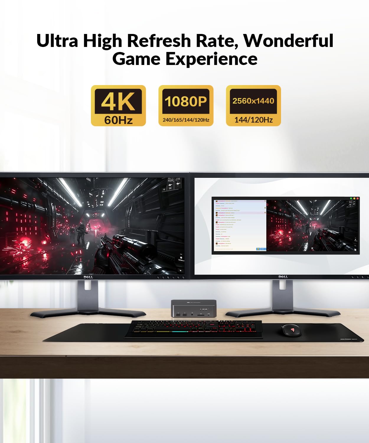 AV Access 4K KVM Switch Docking Station - Dual Monitor HDMI & DisplayPort for Laptop & Desktop | 60W USB-C Charging, 1G Ethernet, USB 3.0 | Supports Dual 4K@60Hz & 1080P@240Hz | Perfect for Home Office & Gaming Setup