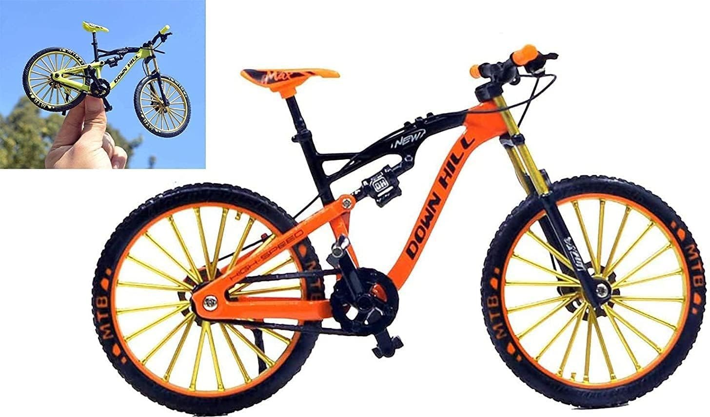 Bestie Toys 1:10 Scale Die-Cast Zinc Alloy Hybrid Mountain Bike - Miniature Downhill Bicycle Model for Collectors & RC Enthusiasts - Perfect for Display, Dioramas & Racing Scenes