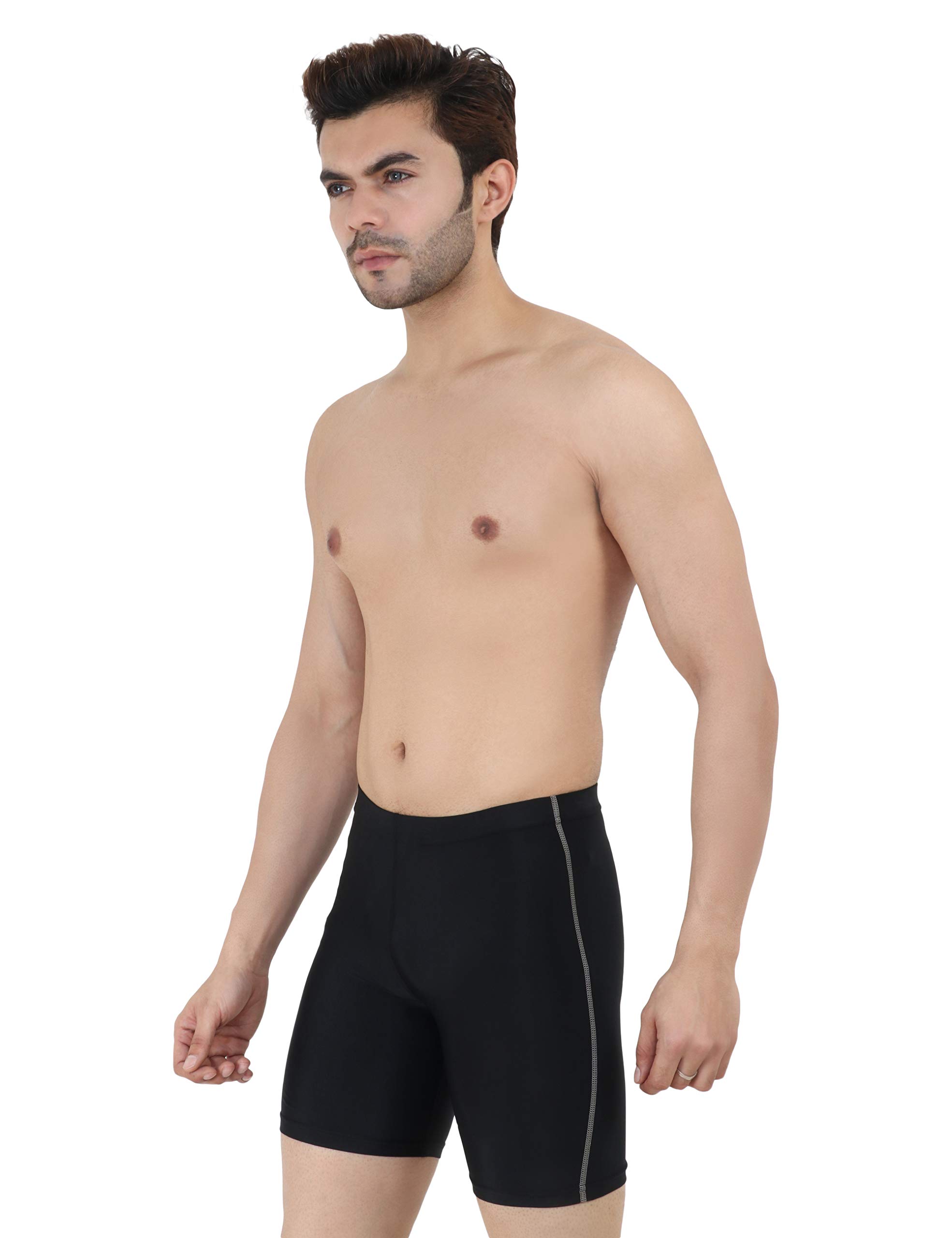NEVER LOSE Unisex Compression Sports Shorts - Breathable Workout Half Tights for Running, Gym & Yoga | Moisture-Wicking Activewear
