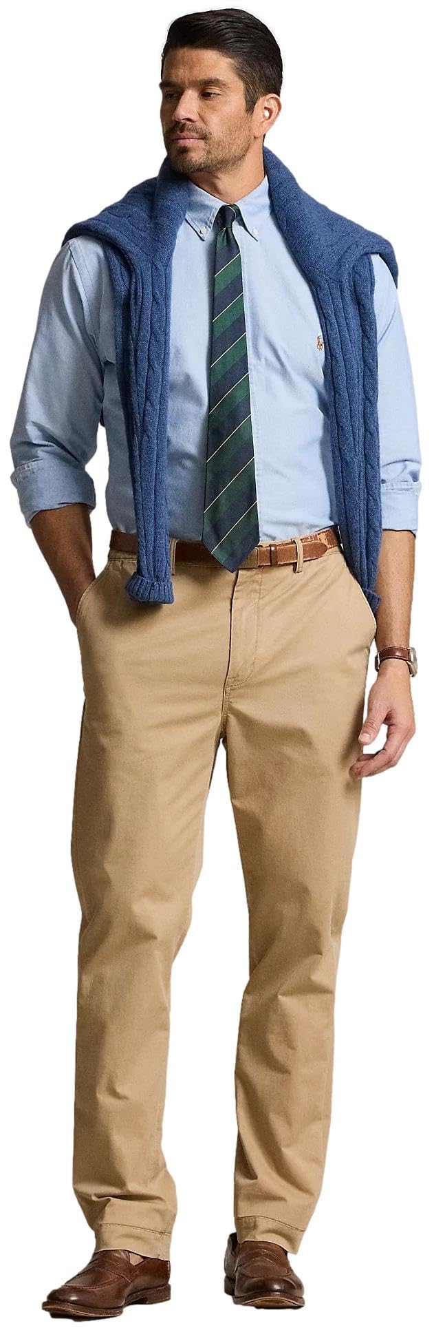 POLO RALPH LAUREN Men's Big & Tall Long Sleeve Oxford Button-Down Shirt | Classic Casual & Business Wear | Perfect for Office, Dates & Formal Occasions