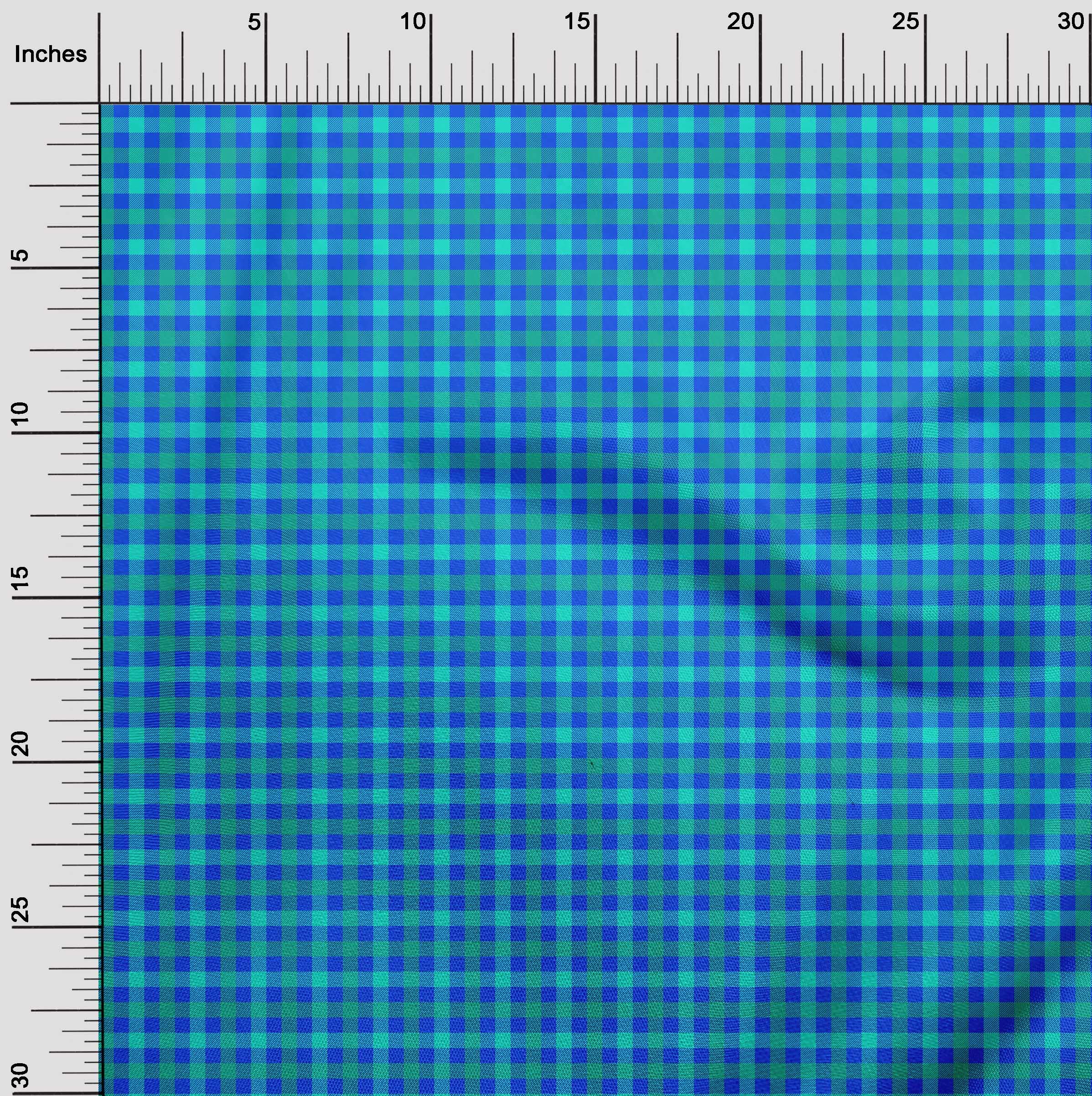 oneOone Rayon Yellow Check Printed Fabric by The Yard - 56 Inch Wide for DIY Clothing, Dresses, Skirts & Home Decor Sewing Supplies | Soft & Lightweight Material