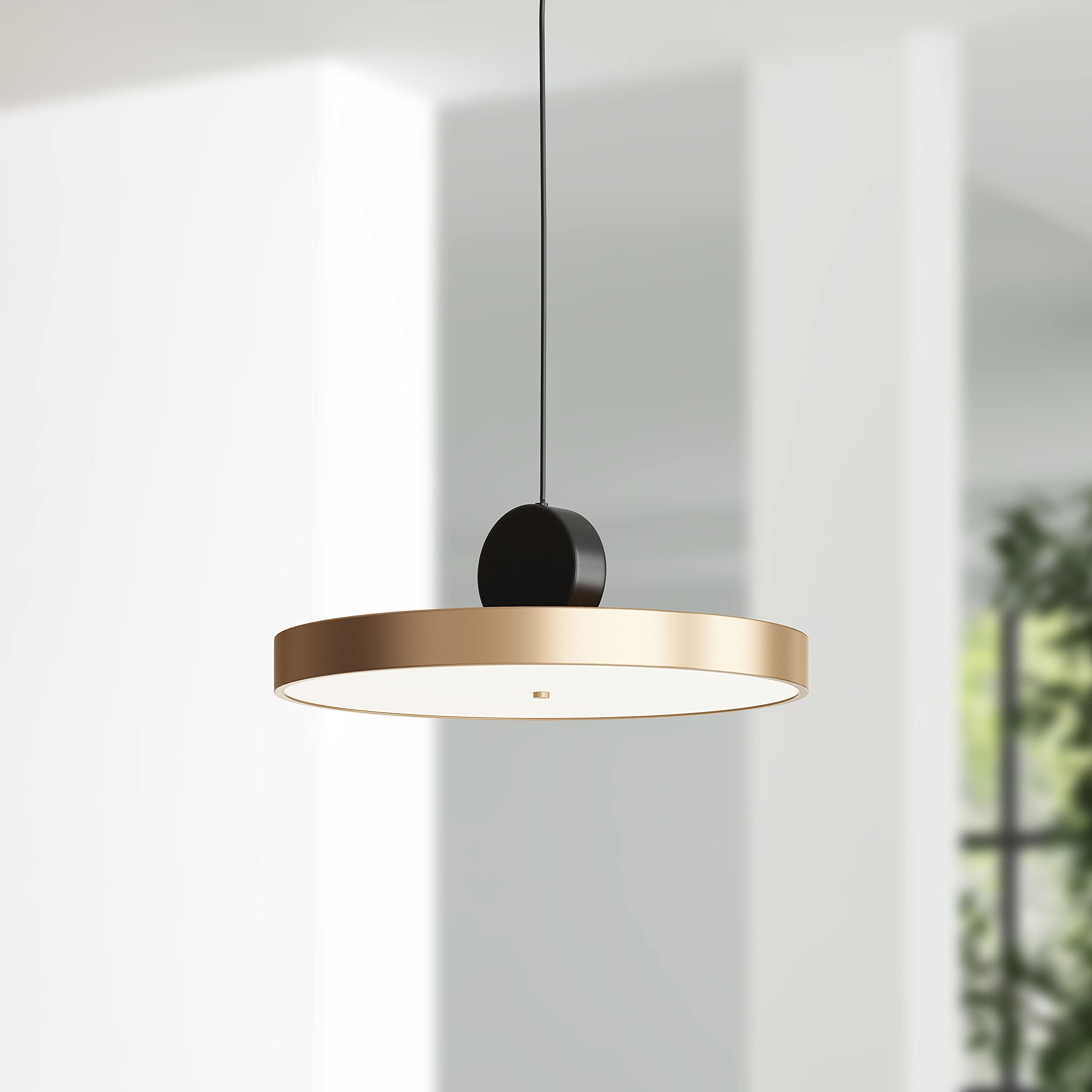 Zuo Modern 56105 Gold Mozu Ceiling Lamp - Elegant Lighting Fixture for Living Room, Bedroom & Dining Area