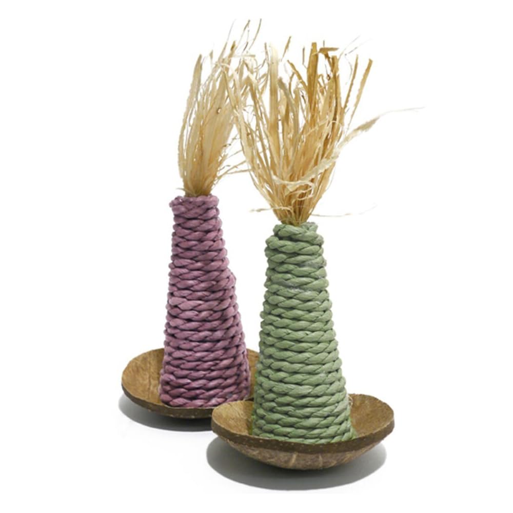 Rosewood Boredom Breaker Wacky Wobblers - Fun Rabbit Toys & Small Animal Chew Toys for Rabbits, Guinea Pigs, Hamsters - Perfect for Cage Enrichment & Stress Relief