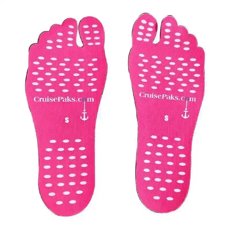 Barefoot Adhesive Foot Pads for Cruise Travel - Non-Slip Shoe Inserts for Women & Men, Perfect for Boat Shoes, Sandals & Beach Walking - Cruise Essentials & Vacation Must-Haves