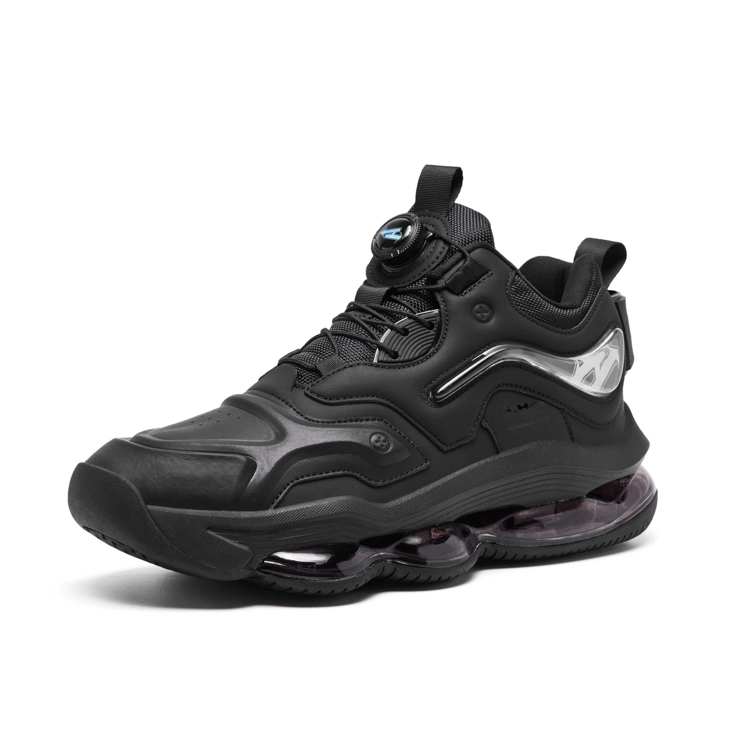 Unisex Air Cushion Basketball Shoes - Non-Slip Leather Running Sneakers with Height Increasing Design for Men & Women | Perfect for Court Play, Gym Workouts & Street Fashion