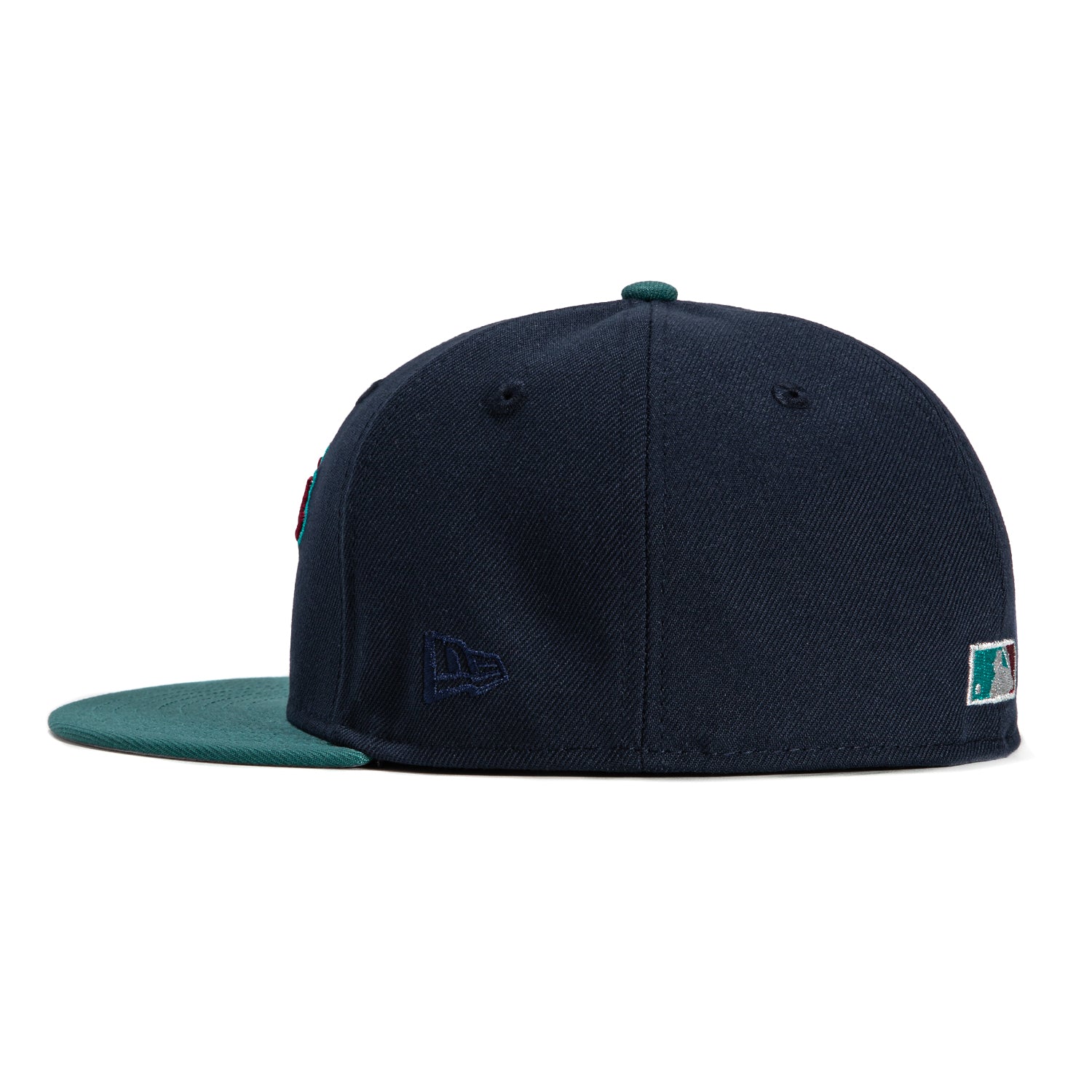 New Era 59Fifty Los Angeles Dodgers 40th Anniversary Patch Winter Forest Script Baseball Cap - Navy, Green, Cardinal - Perfect for Baseball Games, Fan Collections & Winter Outdoor Activities
