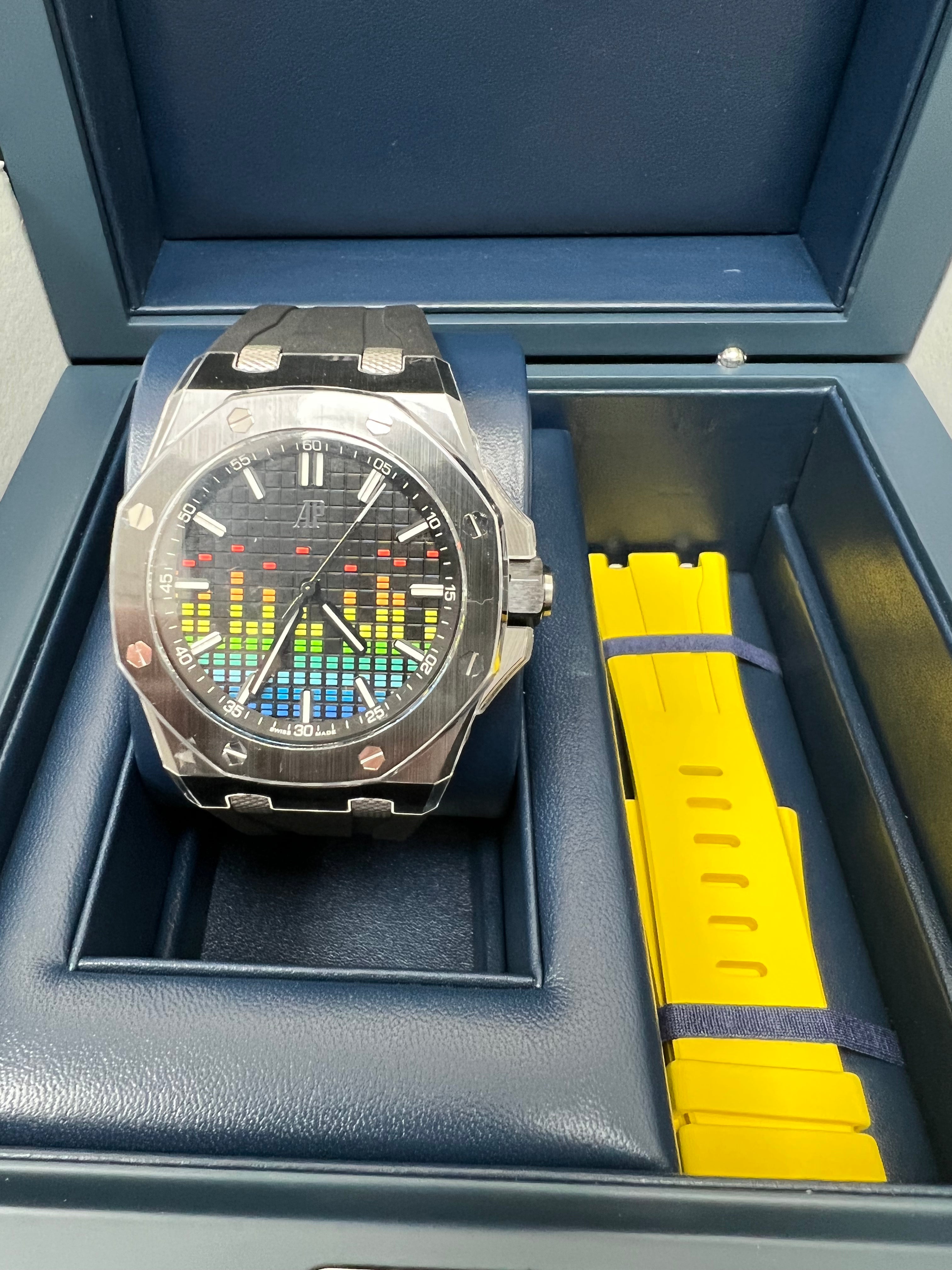 Audemars Piguet Royal Oak Offshore Selfwinding Music Edition Limited Watch - 15600CE.OO.A002CA.01 (Limited to 250 Pieces) | Luxury Swiss Automatic Men's Watch for Collectors & Special Occasions