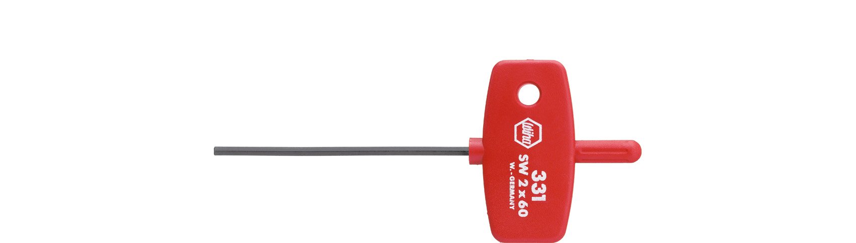 Wiha Allen Key with Key Handle - 1.5 x 60mm Hexagonal Burnished Screwdriver Bit (00894) - Perfect for Bicycle, Motorcycle & Furniture Assembly