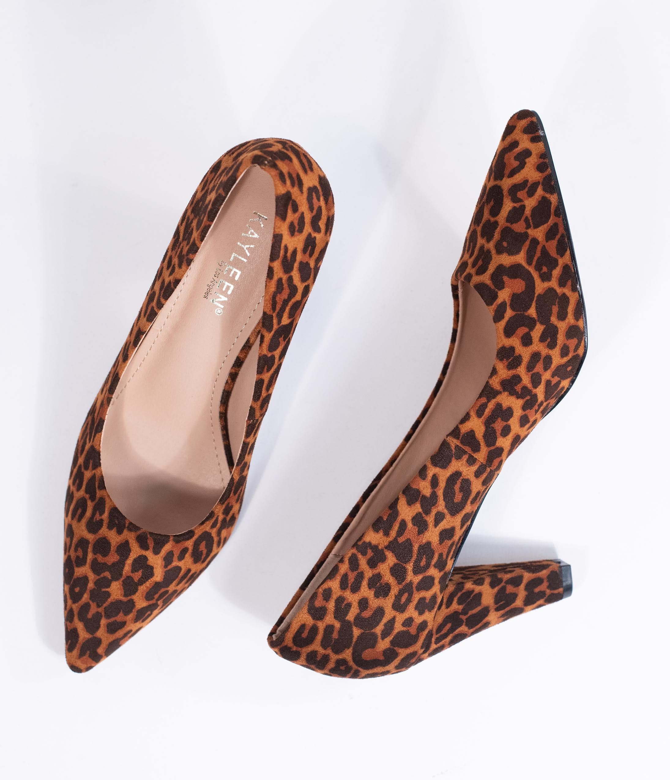 Leopard Print Suede Pointed Toe High Heels for Women - Fashion Stiletto Pumps for Party, Night Out & Special Occasions