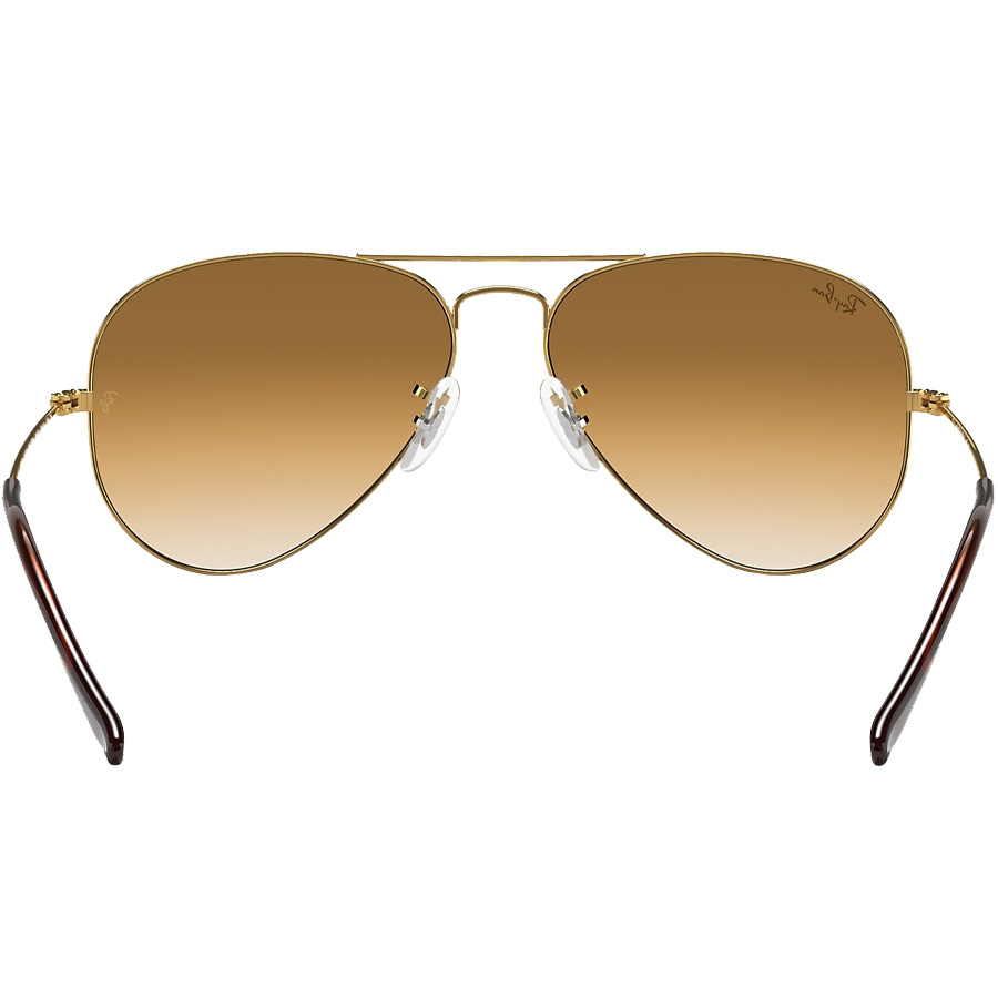 Aviator Sunglasses Polished Gold Frame with Gradient Brown Lenses - Stylish & UV Protection for Driving, Travel & Outdoor Activities