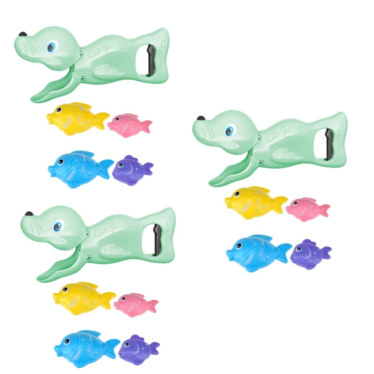 FAVOMOTO 3 Sets Bath Toys for Toddlers - Fun Fishing Game with Floating Fish, Educational Learning Toys for Kids, Waterproof Plastic Bath Time Play Set - Perfect for Bathtub, Pool & Indoor Water Play
