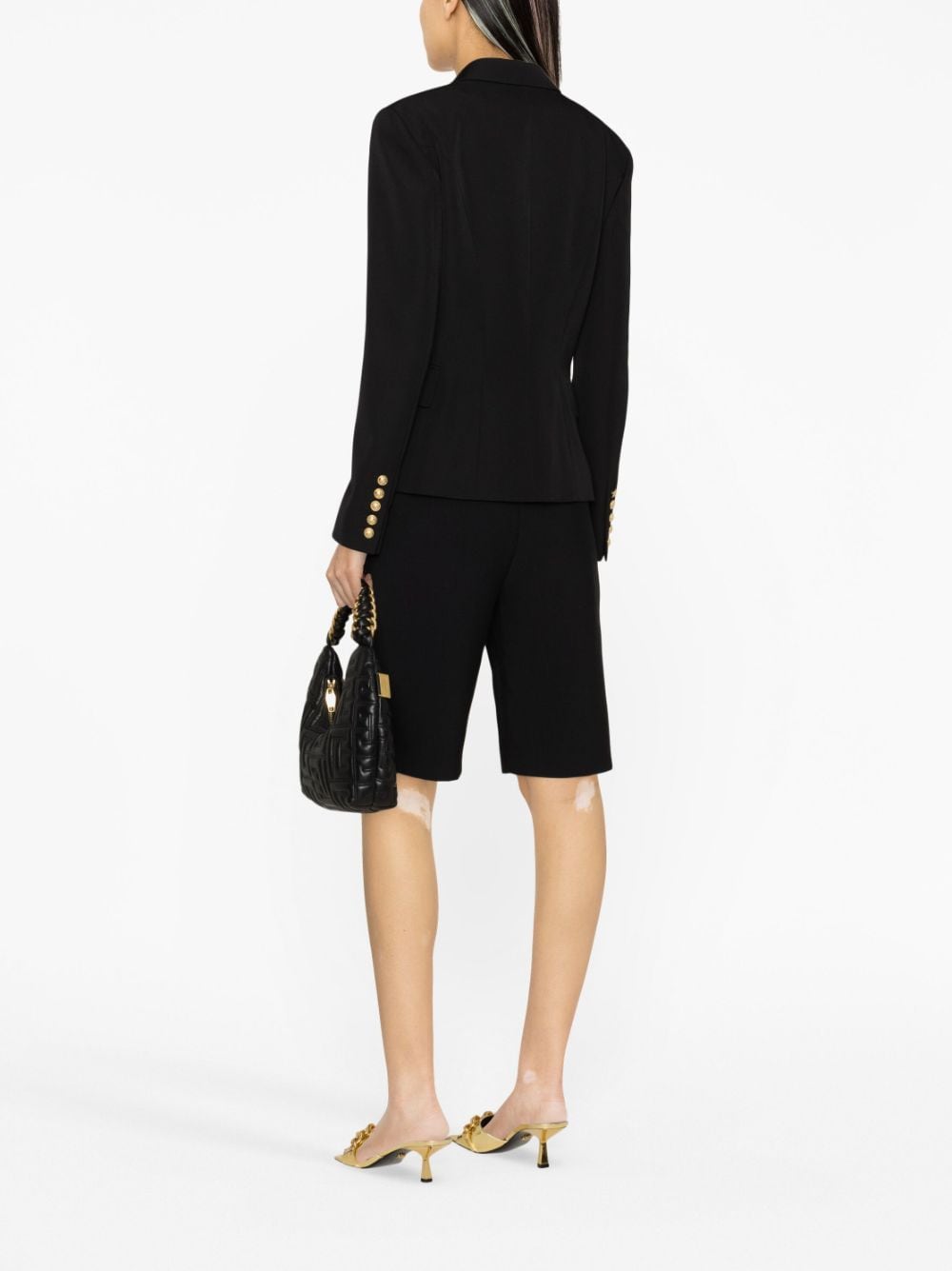 Balmain Black Leather Jacket for Men & Women | Luxury Designer Outerwear for Night Out & Fashion Events