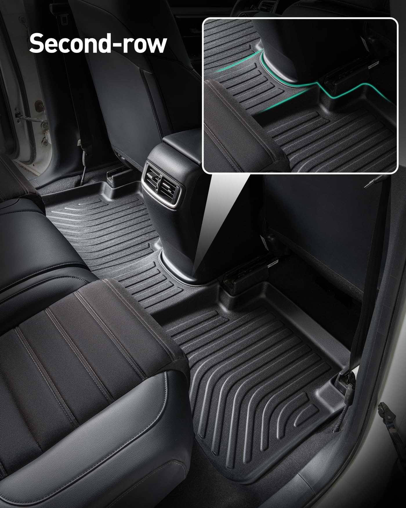All-Weather Floor Mats & Cargo Liner for Honda CRV 2017-2022 - Custom Fit Car Floor Mats & Trunk Protector - Durable Interior Accessories for Sedan, SUV, Road Trips & Daily Commute