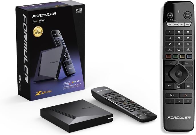 Formular Z11 Pro Max Android TV Box - Android 11 OS, 4GB RAM 32GB ROM, 4K Ultra HD, Dual-Band WiFi 6 (802.11ax), Gigabit Ethernet, Bluetooth Remote with IR Control | Perfect for Streaming Netflix, Hulu, YouTube in 4K | Home Theater & Smart TV Upgrade