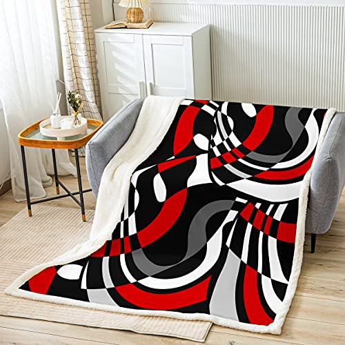 Swirls-red Black