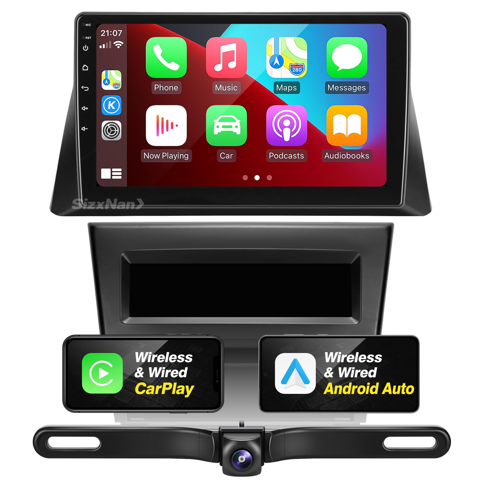 Honda Accord 8th Gen 2008-2011 Android Car Stereo with Touch Screen | Wireless CarPlay & Android Auto | Bluetooth GPS Navigation | WiFi Backup Camera | In-Dash Multimedia Player for Enhanced Driving Experience
