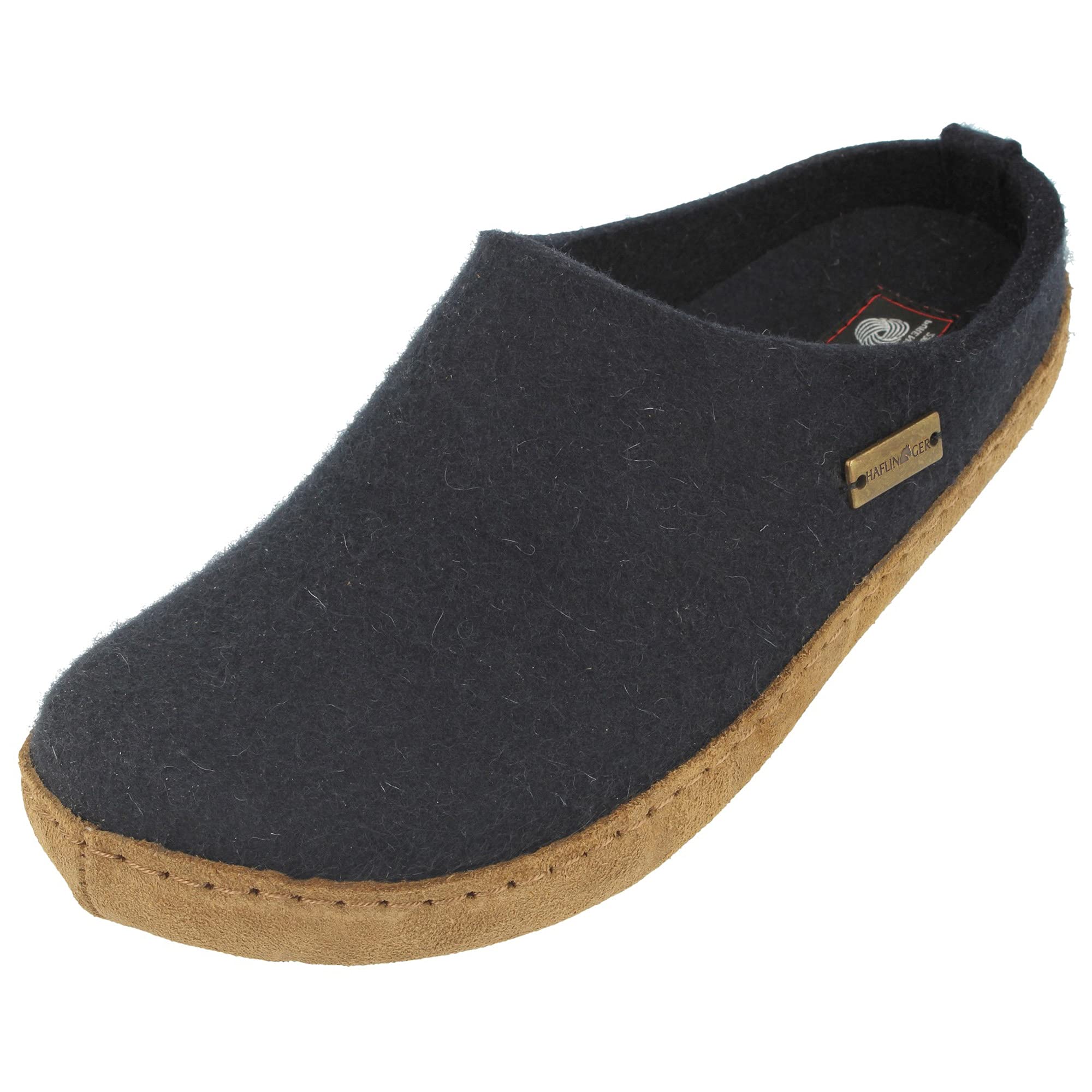 HAFLINGER Women's Classic Wool Slippers - Comfortable House Shoes for Indoor & Outdoor Use - Perfect for Relaxing at Home, Lounging, and Light Outdoor Activities