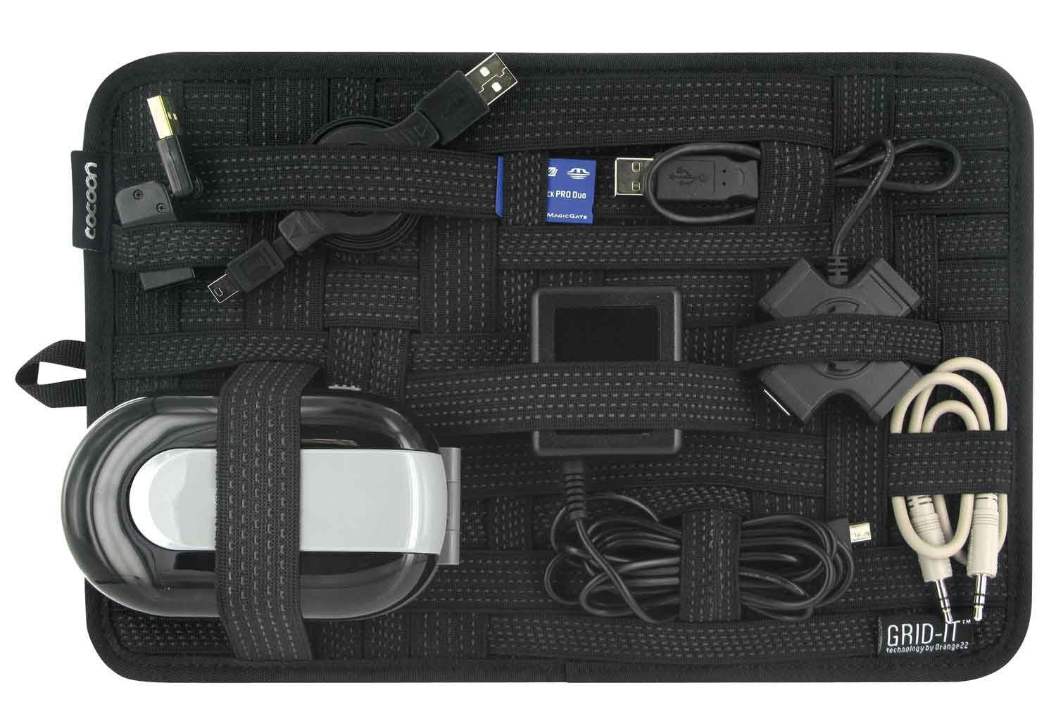 Grid IT 12 X 8 Organizer for Laptop Bag - Durable Cable & Accessory Storage Pouch - Perfect for Office, Travel, and Tech Organization