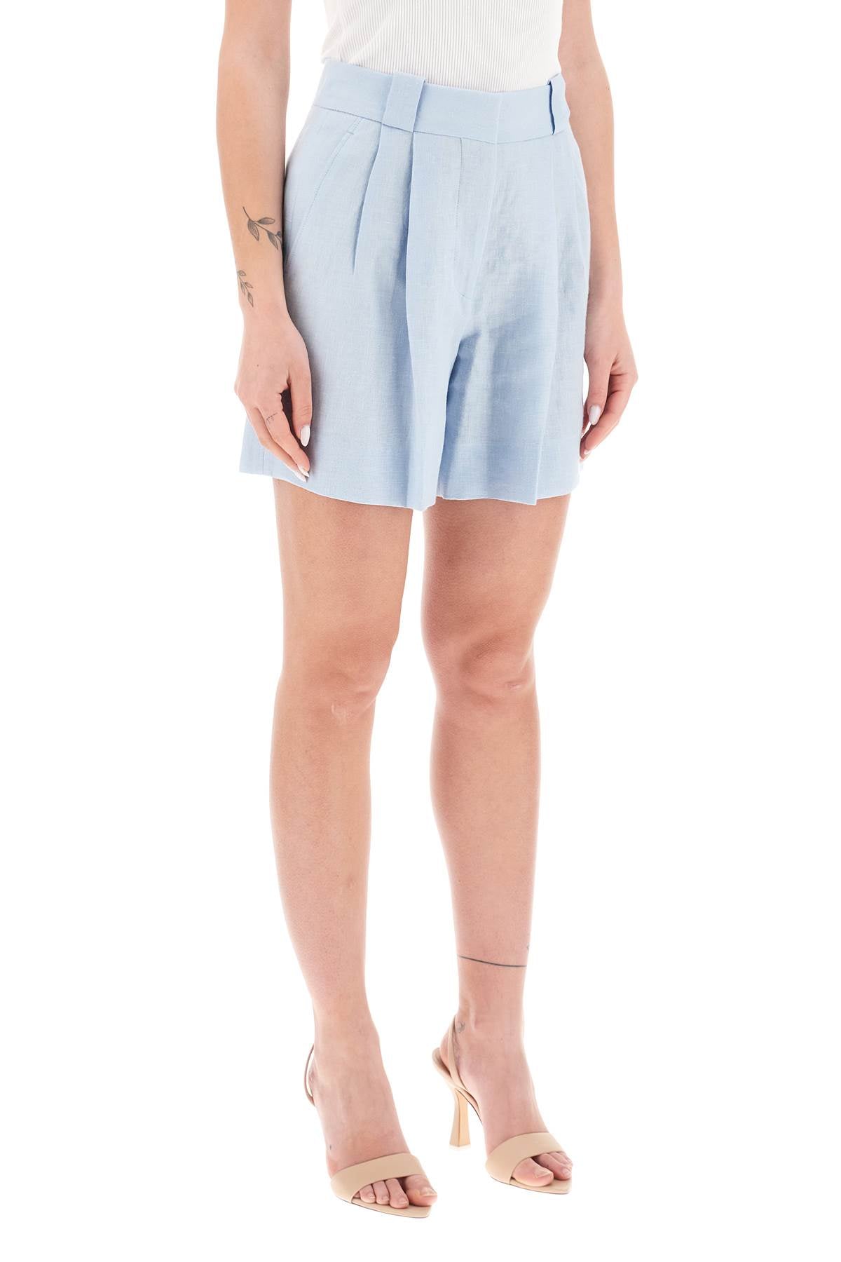 Blaze Milano 'Mid Day Sun' Women's High Waist Shorts - Comfortable Summer Casual Shorts for Beach, Travel & Outdoor Activities