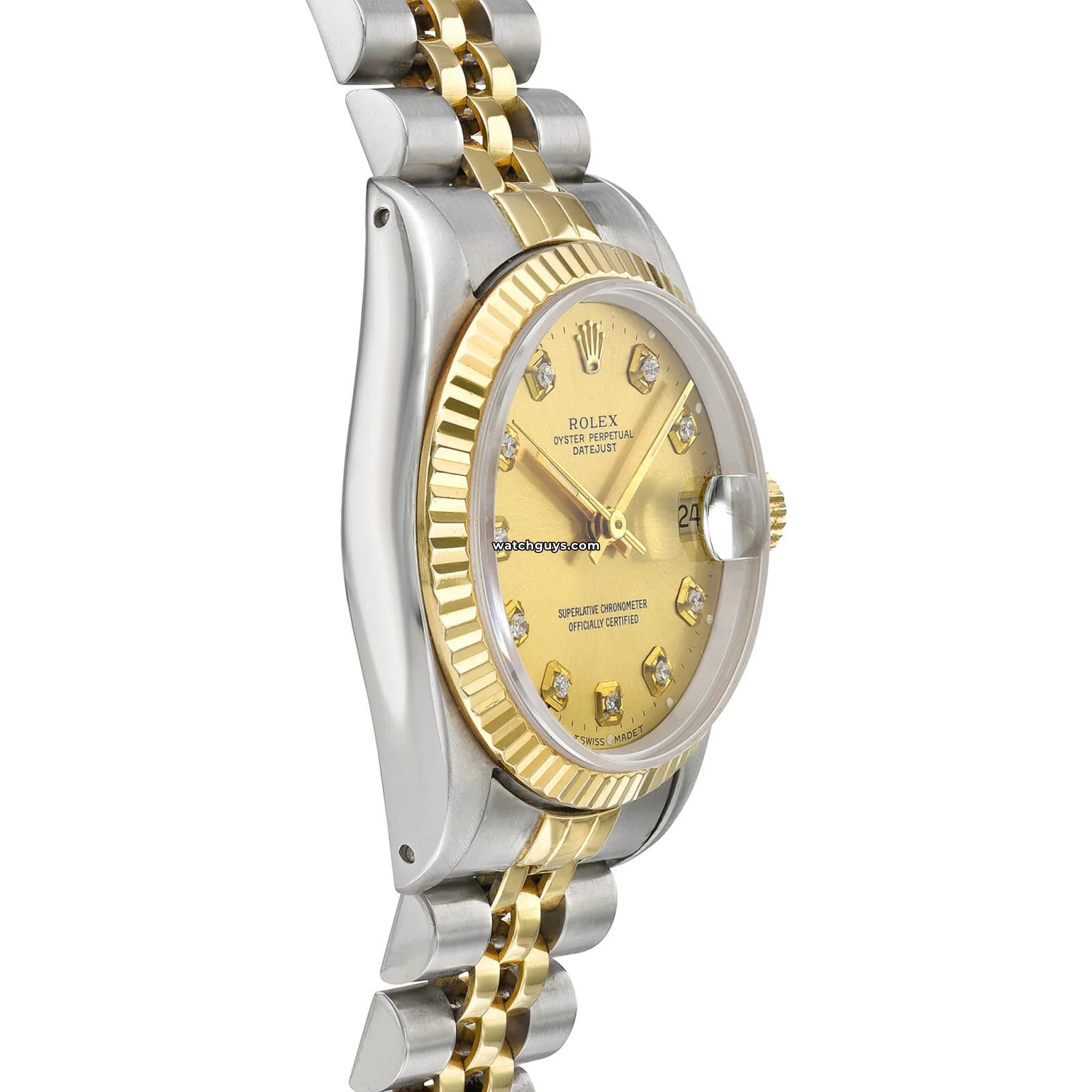 Rolex Datejust 68273 Two Tone Champagne Diamond Watch - Luxury Swiss Timepiece for Men & Women - Perfect for Business, Gifts & Special Occasions