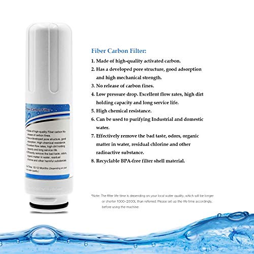 **AQU3.5~10.5 Replacement Alkaline Water Filter Pitcher Cartridge - Activated Carbon & Ionized Filtration for Clean, Healthy Drinking Water - Perfect for Home, Office, and Travel Use**