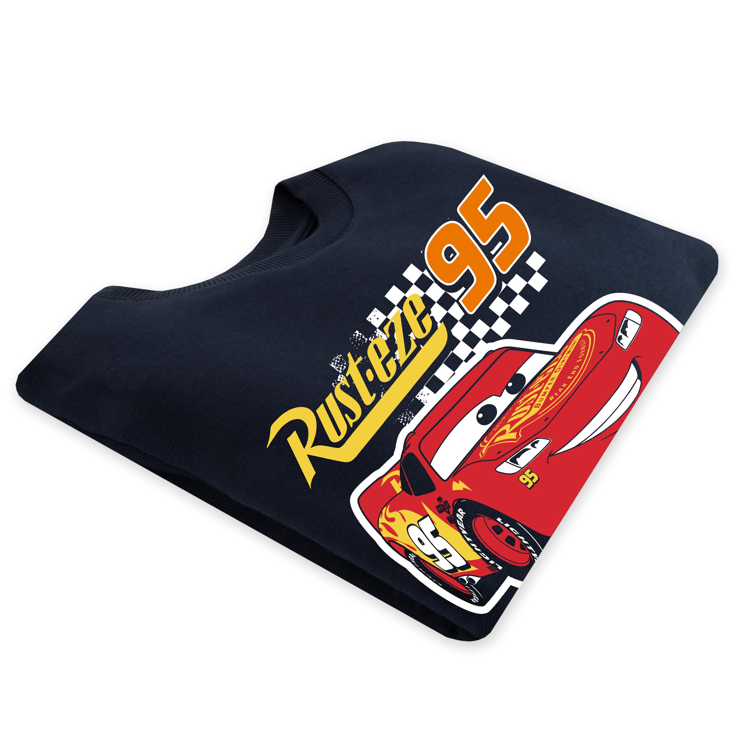 Disney Cars Lightning McQueen Sweatshirt for Boys Sizes 4-8 | Playtime & School