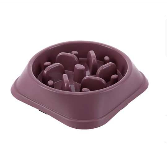 Non-Slip Slow Feeder Dog Bowl - Anti-Choking Pet Food Dish with Jungle Column Design for Large Dogs | Perfect for Mealtime Safety and Portion Control