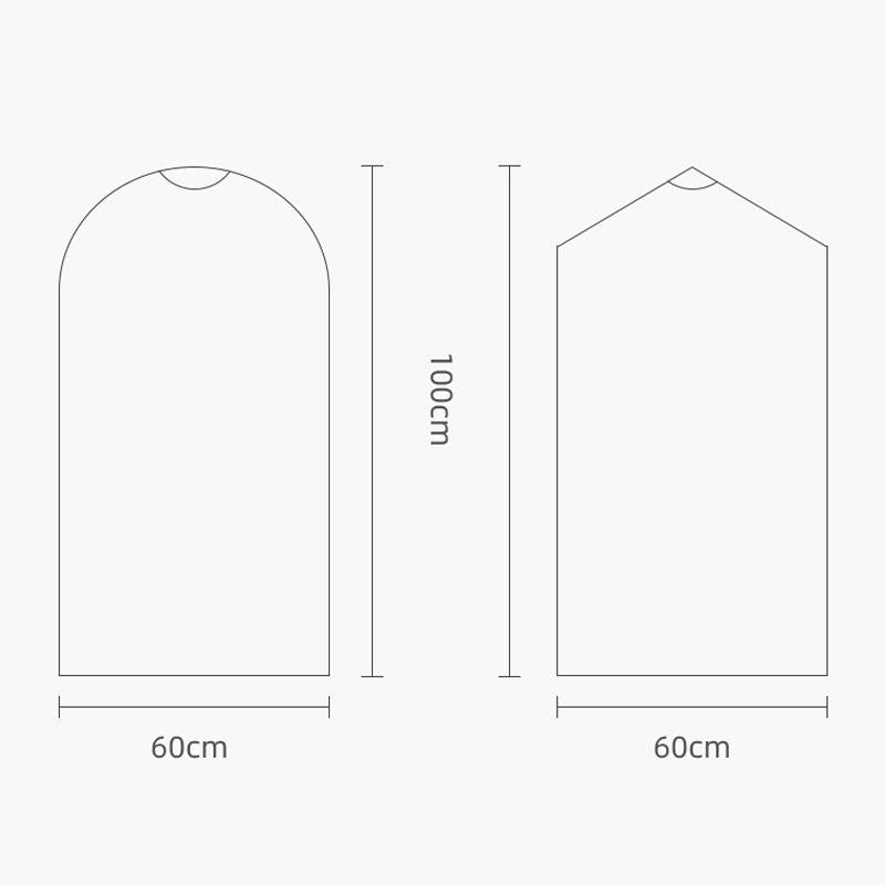 100 Pack Disposable Transparent Dust Bags 60x120cm - PP Material for Storage, Moving & Home Organization | Dustproof & Waterproof Protection for Clothes, Shoes & Household Items