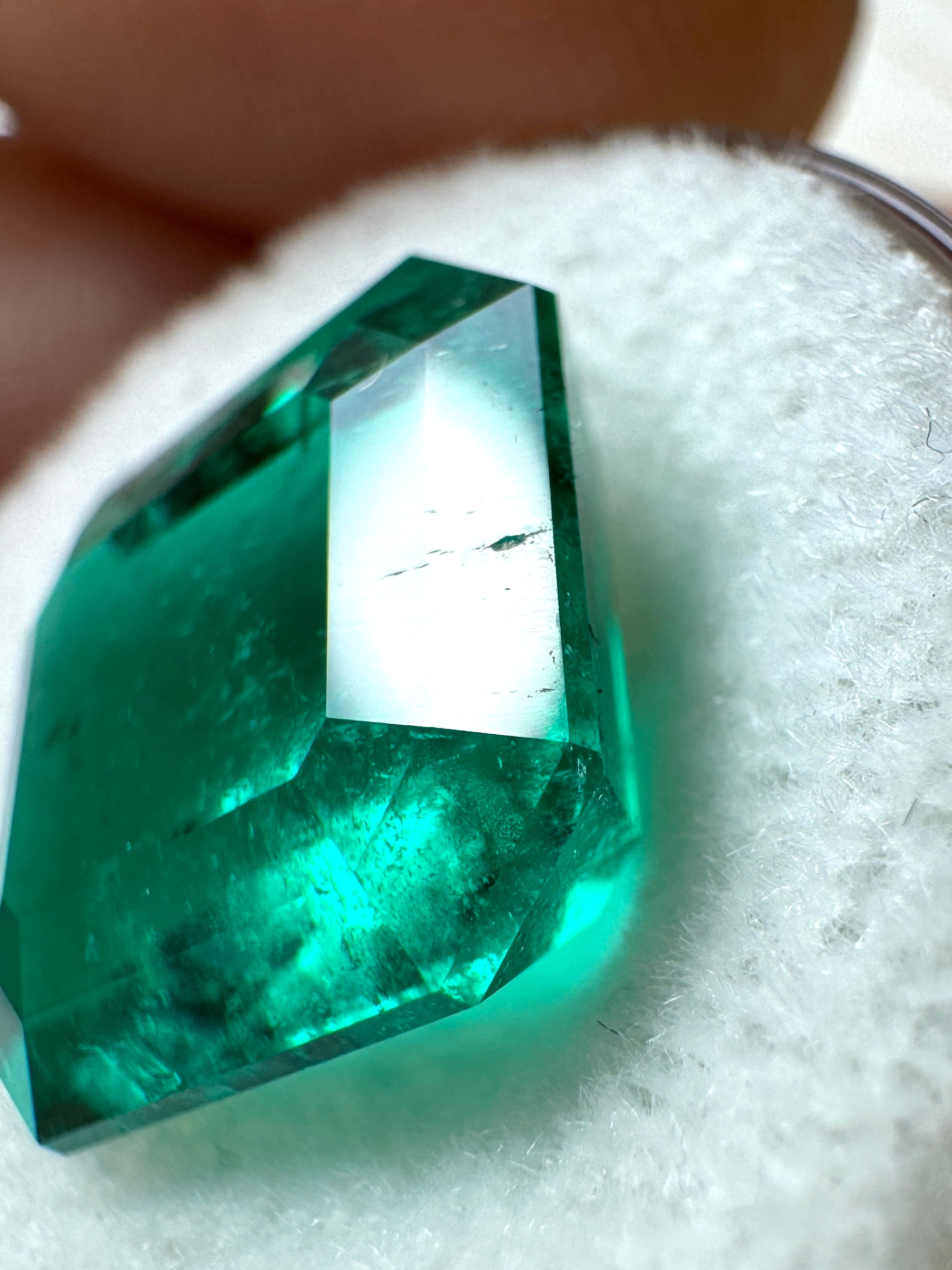 7.51 Carat GIA Certified 13x12mm Natural Loose Colombian Emerald - Emerald Cut, Investment Grade Gemstone for Jewelry Making, Engagement Rings & Luxury Collections