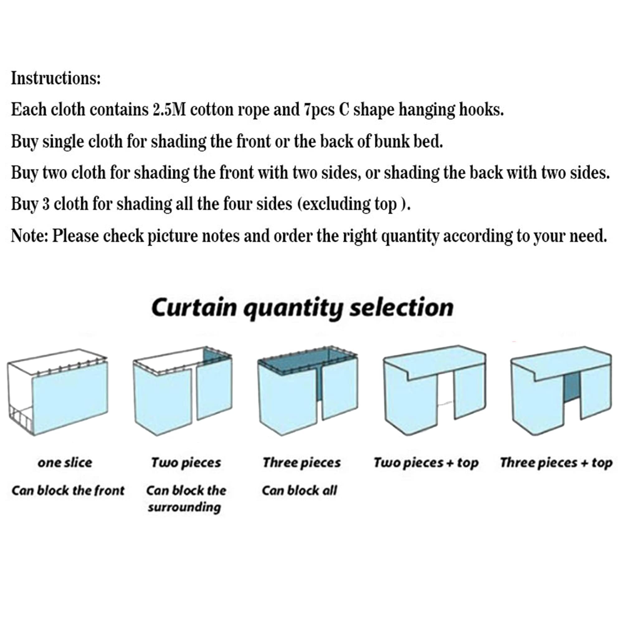 Lobagve Van Caro Bunk Bed Curtains - Breathable Blackout Bed Canopy for Dorms & Home, Dustproof Privacy Bed Tent with Cartoon Design - Perfect for College Students, Kids Rooms & Privacy Spaces