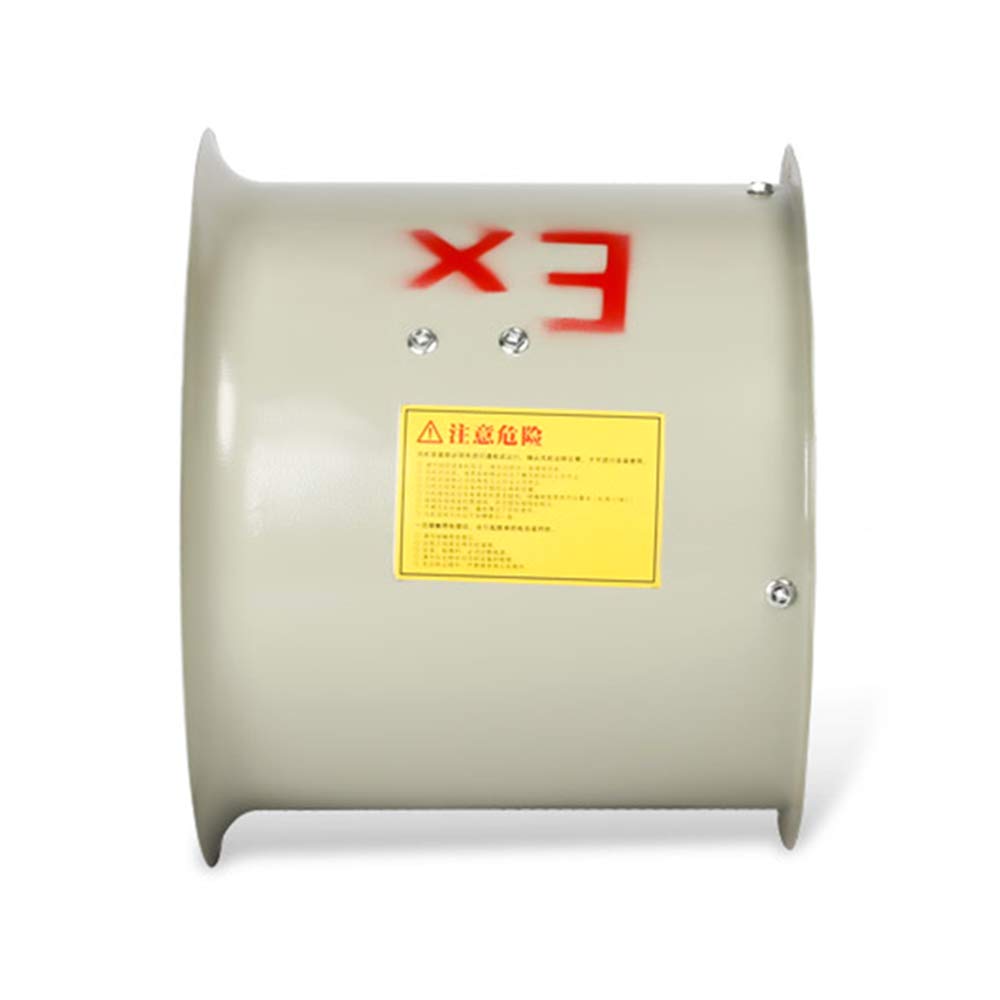 180W 110V Explosion-Proof Axial Flow Fan - 12 Inch Portable Exhaust Blower, 300mm 1450RPM for Garage, Factory, Basement Ventilation | High-Power Industrial Utility Fan for Pipeline, Workshop & Warehouse Air Circulation