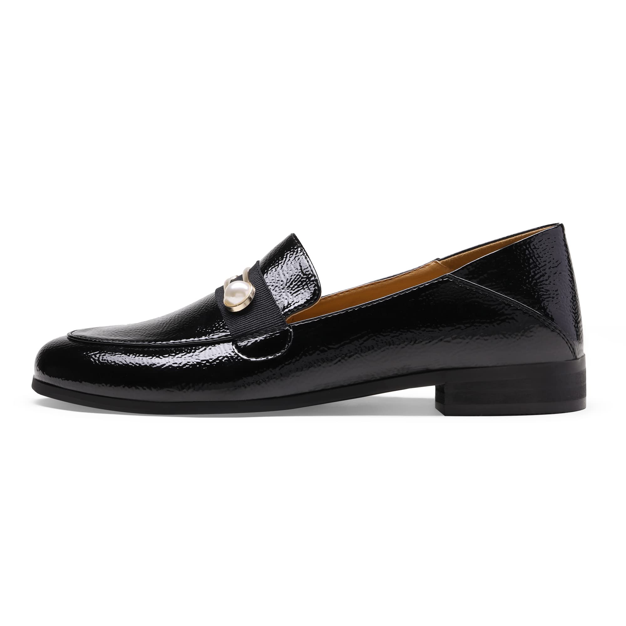 DREAM PAIRS Women's Slip On Loafers - Comfortable Round Toe Casual & Dressy Flats for Work, Office & Everyday Wear