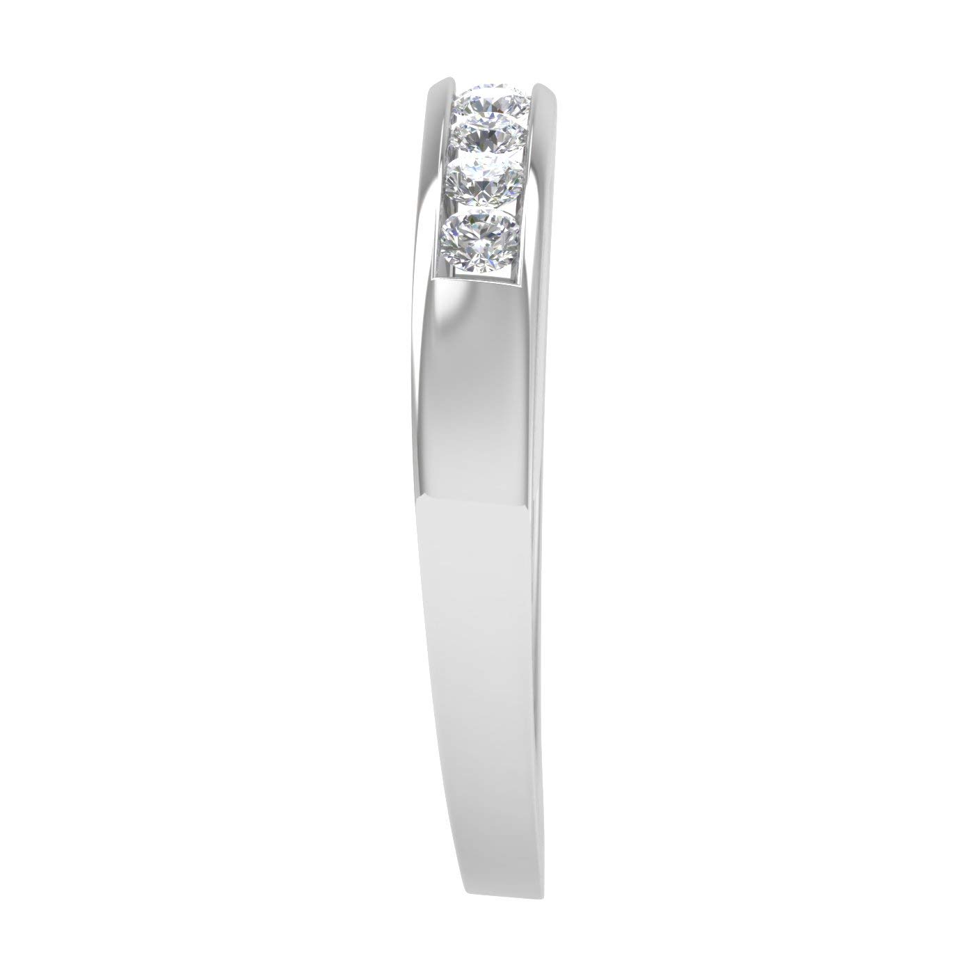 1/2 Carat Channel Set Diamond Wedding Band Ring in 14K Gold for Women - Elegant Bridal Jewelry for Engagement, Anniversary & Special Occasions