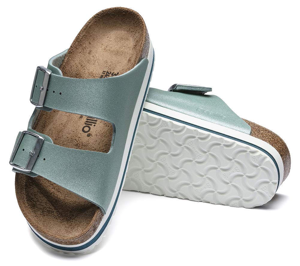 Birkenstock Women's Arizona Platform Sandals - Comfortable Cork Footbed & Adjustable Straps for Casual Wear, Walking, and Outdoor Activities