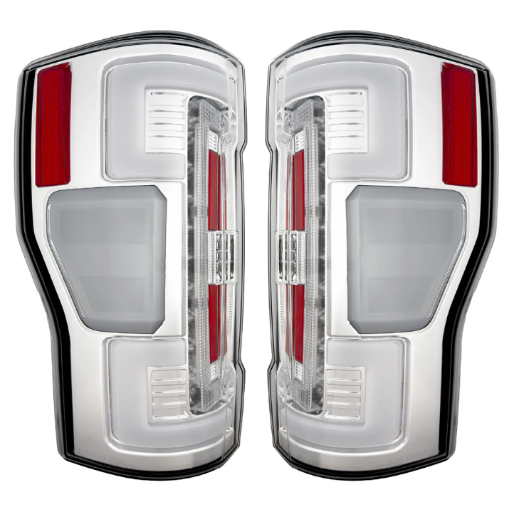 Ford Super Duty 2020-2022 LED Tail Lights - OEM Replacement with Clear OLED Design | Perfect for Truck Upgrades & Night Driving Safety