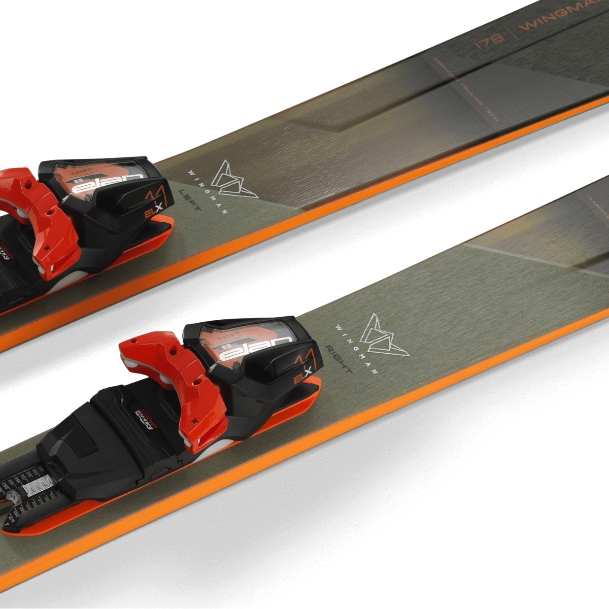Elan WINGMAN 82 TI PS Ski with ELX 11.0 DB383218 Bindings 2025 - All-Mountain Performance for Powder, Groomers & Park Riding